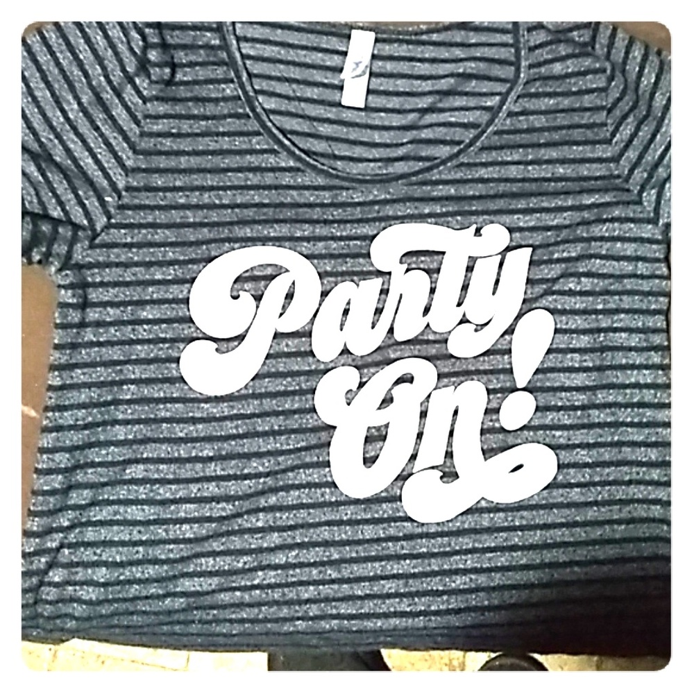Lularoe party on shirt large! Brand new!
